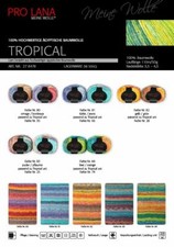 PRO LANA TROPICAL COLOR 50g 100% hochwertige ...