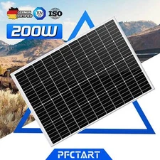 200W Solar Panel 12V Monocrystalline PV Panel Off-Grid System for RV Boat IP65