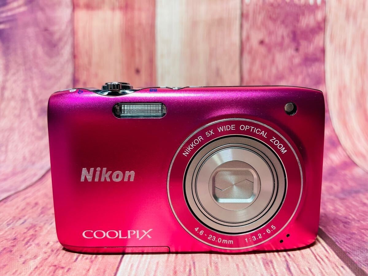 Nikon COOLPIX S3100 Pink 14.0MP Digital Camera English language