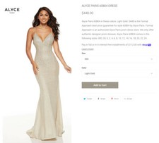 NWT Alyce Paris prom dress size 2.
