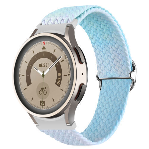 Nylon Braided Elastic Band Strap For Samsung Watch 6 5 40/44mm 5 Pro 6 4 Classic - Picture 6 of 43