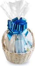 Clear Cello Basket Bags, Medium Tall 18x30", 65 Pack