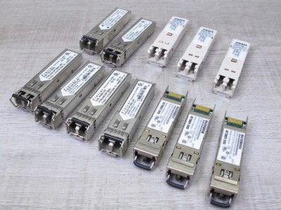 Fiber Optic Transceiver Modules - Mixed Lot of 12