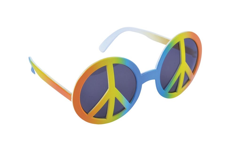 Bristol Novelty BA077 Rainbow Peace Glasses Multicolor unisex-adult One Size 1990₽