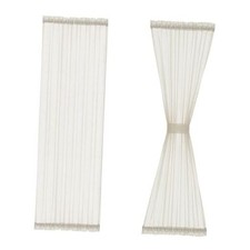 Linen Sidelight French Door Curtains 72 Inches 25"W x 72"L Pack of 2 Beige