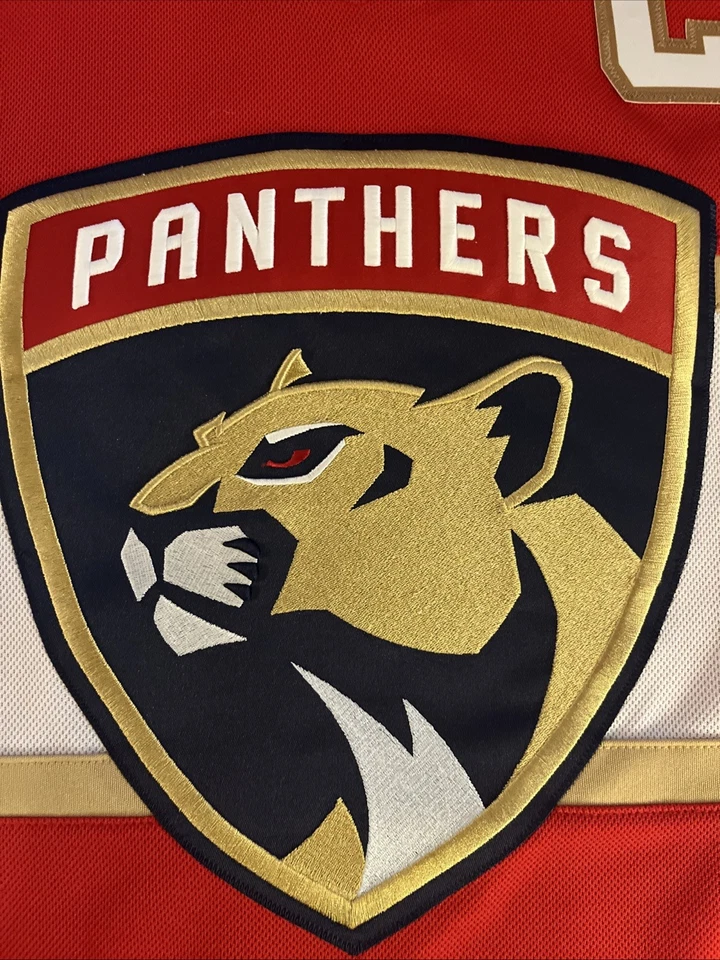 Adidas Florida Panthers Custom 21 NHL Authentic Hockey Jersey Size 46 Men Red - Image 2 of 4