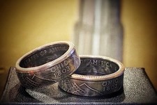 State Quarter Ring Made with actual quarter Handmade Band