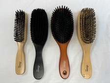 Diane Multi Brush Set of 4 Boar Soft, Oval Paddle, Hard  Extra Hard Brush Kit 