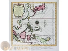 Southeast Asia Antique map Japan & Moluccas,  Les Isles De La Sonde. Bellin 1746