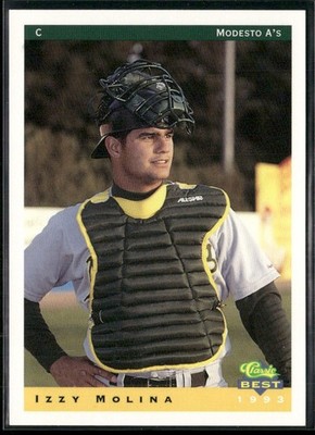 Izzy Molina 1993 Modesto A's Team Set Card