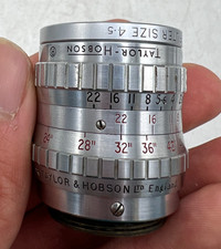 Bell Howell Taylor Hobson 1" 25.4mm F1.9 Lens C Mount BMPCC Bolex Cameras Read