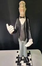 Bombay Company 2006  Jeeves James the Butler Wine Bottle Holder 18" 