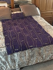 Vintage Crown Royal Handmade Quilt Blanket  Pillow Set 34 Bags - Custom Made