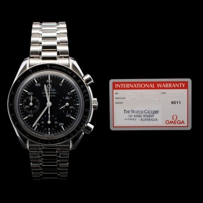 Omega Speedmaster Reduced  39mm Black Dial | Ref 3510.50 with Card