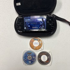 Sony PSP-3000 System Black with Case, Battery, 3 Games, and a Charger