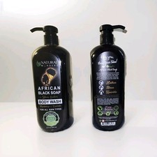 2x African Black Soap  Shea Butter Moisturizing  Nourishing Body Wash 32 fl oz