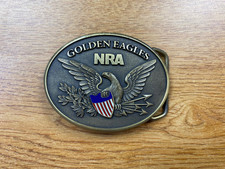 NRA Golden Eagles Belt Buckle