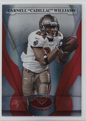 2008 Leaf Certified Materials Mirror Red 21/100 Carnell Cadillac Williams 1u5y