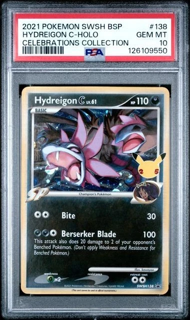 2021 Hydreigon C lv.61 SWSH138 Sword & Shield Promo Cards Holo PSA 10 Low Pop - Image 4 of 4