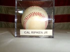 VINTAGE-RAWLINGS OFFICAL BASEBALL SIGNED BY-CAL RIPKEN JR.--W/CASE- (LOT#27)