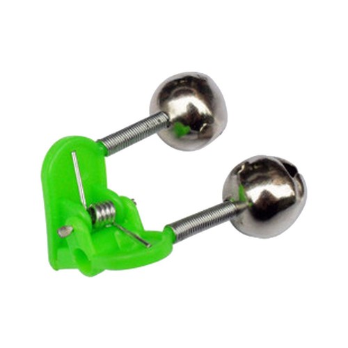 BITE ALARM Fishing Alarm Fishing Outdoor Sports 4.5X2.5X2cm 7g Double Bell Green