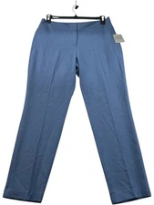 Kasper Dress Pants Womens Size 10 Blue Stretch New