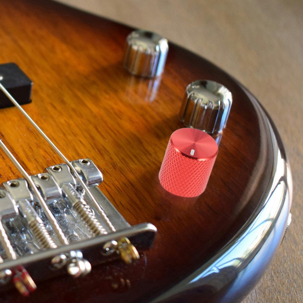 4 Pcs Aluminum Potentiometer Knob Electric Guitar Tone Replacement