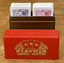 Piatnik Vienna - Austria Miniature Playing Cards 1 Sealed 1 Open 1.75" x 1.25"