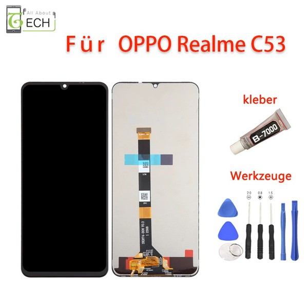 FüR Oppo Realme C53 RMX3760 Lcd Display Touchscreen Bildschirm-image