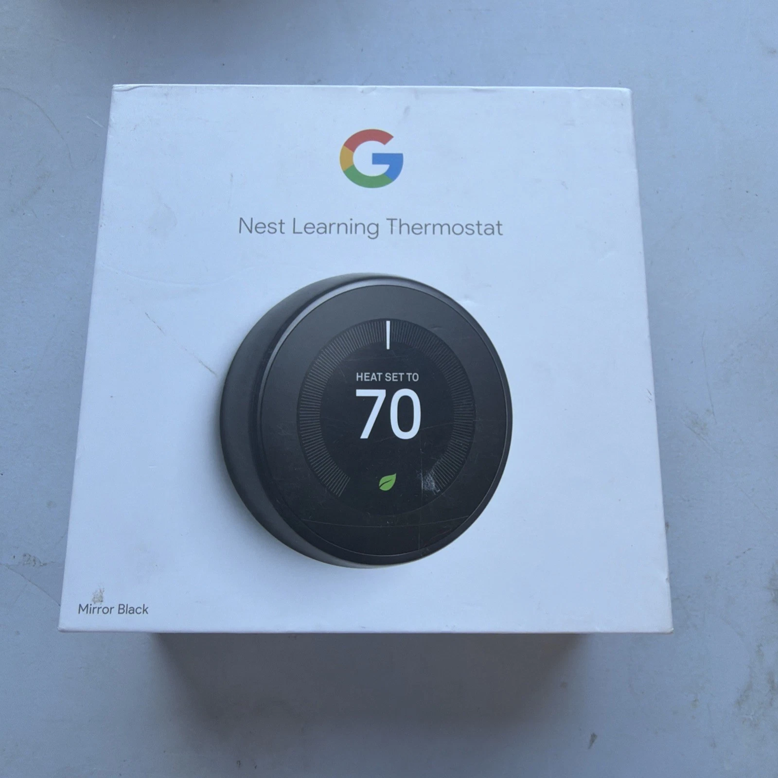 Nest T3018US 3rd Gen Programmable Thermostat - Mirror Black #2023