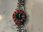 VINTAGE SEIKO MATIC LADY DIVER 2517-3270 RED BEZEL 27mm AUTOMATIC WATCH