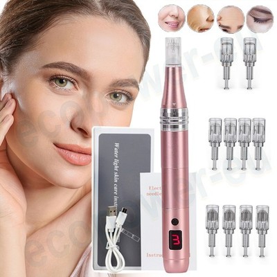 Micr/one/edling Pen for Home Professional Anti-Aging or w/ 10pcs 3D Ne/edles