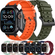 Silicone Band Strap for Apple Watch Series 12 11 10 9 8 7 SE Ultra 4 45/46/49mm