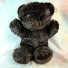 Rare Vintage An Original By Teddy Bear Gift House Brown Furry Stuffed Bear