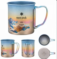 Snow Peak MG-143 Titanium Mug 450 Anodized Art Color Camping Cup Japan NEW
