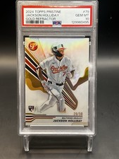 2024 Topps Pristine Gold Refractor Jackson Holliday #79 PSA 10 /50 Orioles