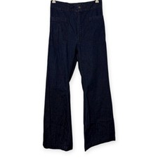 Vintage 60s Seafarer Denim Jeans Rare Flared Bell Bottoms 28  Indigo Selvedge
