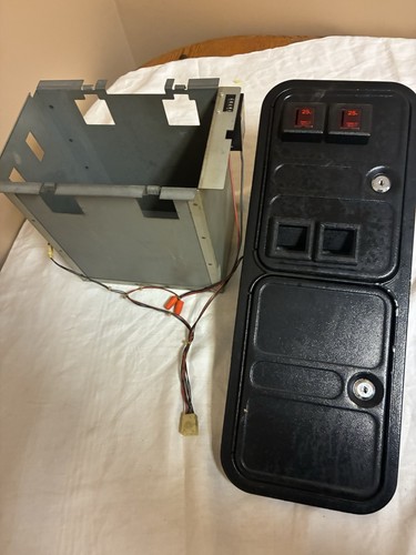Vintage Arcade Game Coin Door With Coin Mechanism And Container