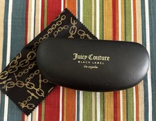 Juicy Couture black eyeglasses CASE With Cleaning Cloth