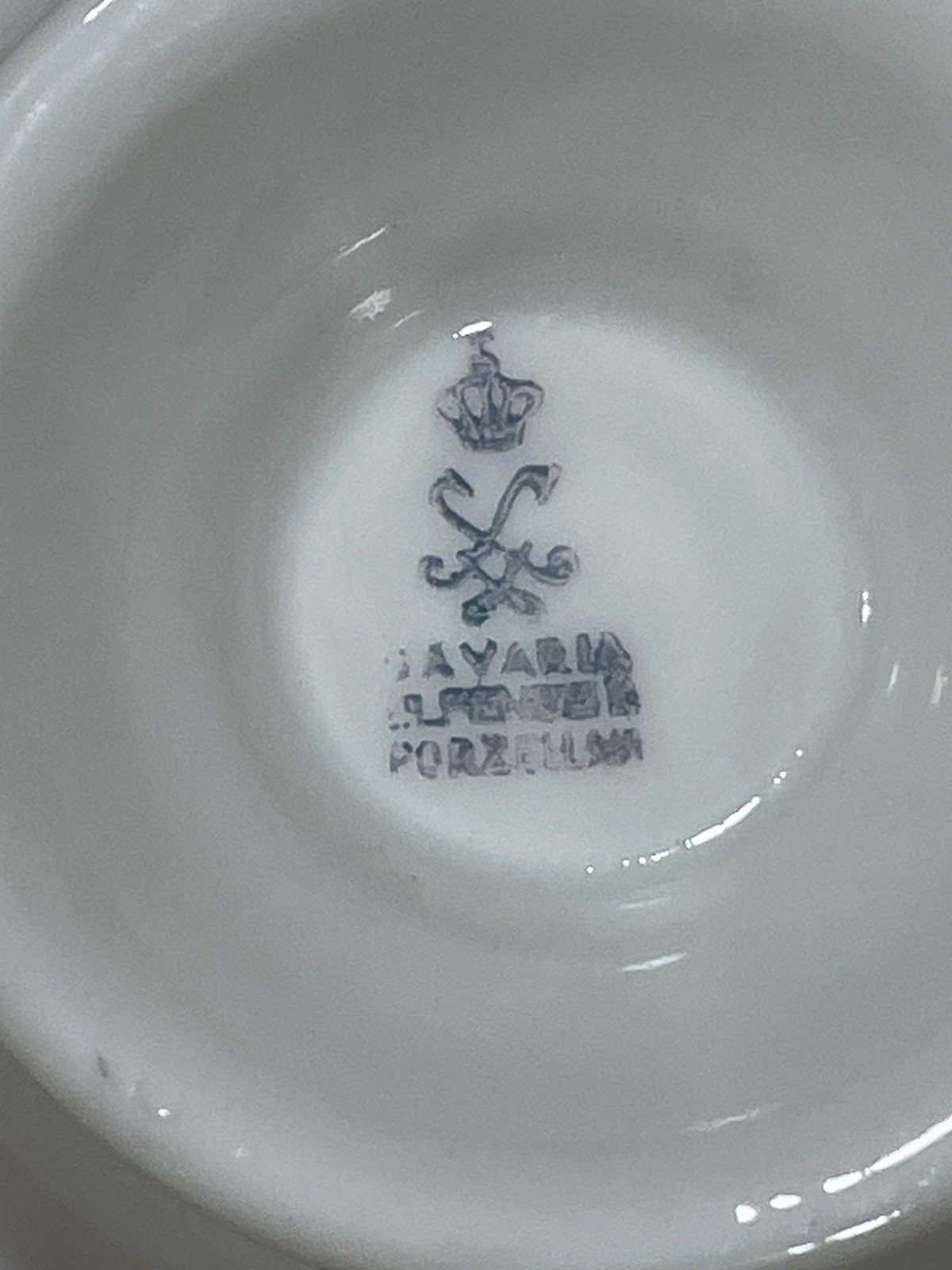 Vintage Porcelain Bavaria Elfenbein Porzellan Teacup & Saucer