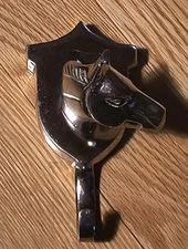  Horse Head Cloth Key Wall Hook Coat Hanger Holder Chrome Tone