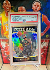 2020 PANINI DONRUSS OPTIC WINNER STAYS HOLO #20 LEBRON JAMES PSA 10