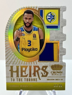 2023/24 Crown Royale Heirs To The Throne JAMES WEBB III Gold Jersey Patch /25 SP