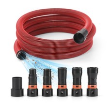 10 Feet Dust Collection Hose Kit for Home and Vacuums System with 6 Adapters ...