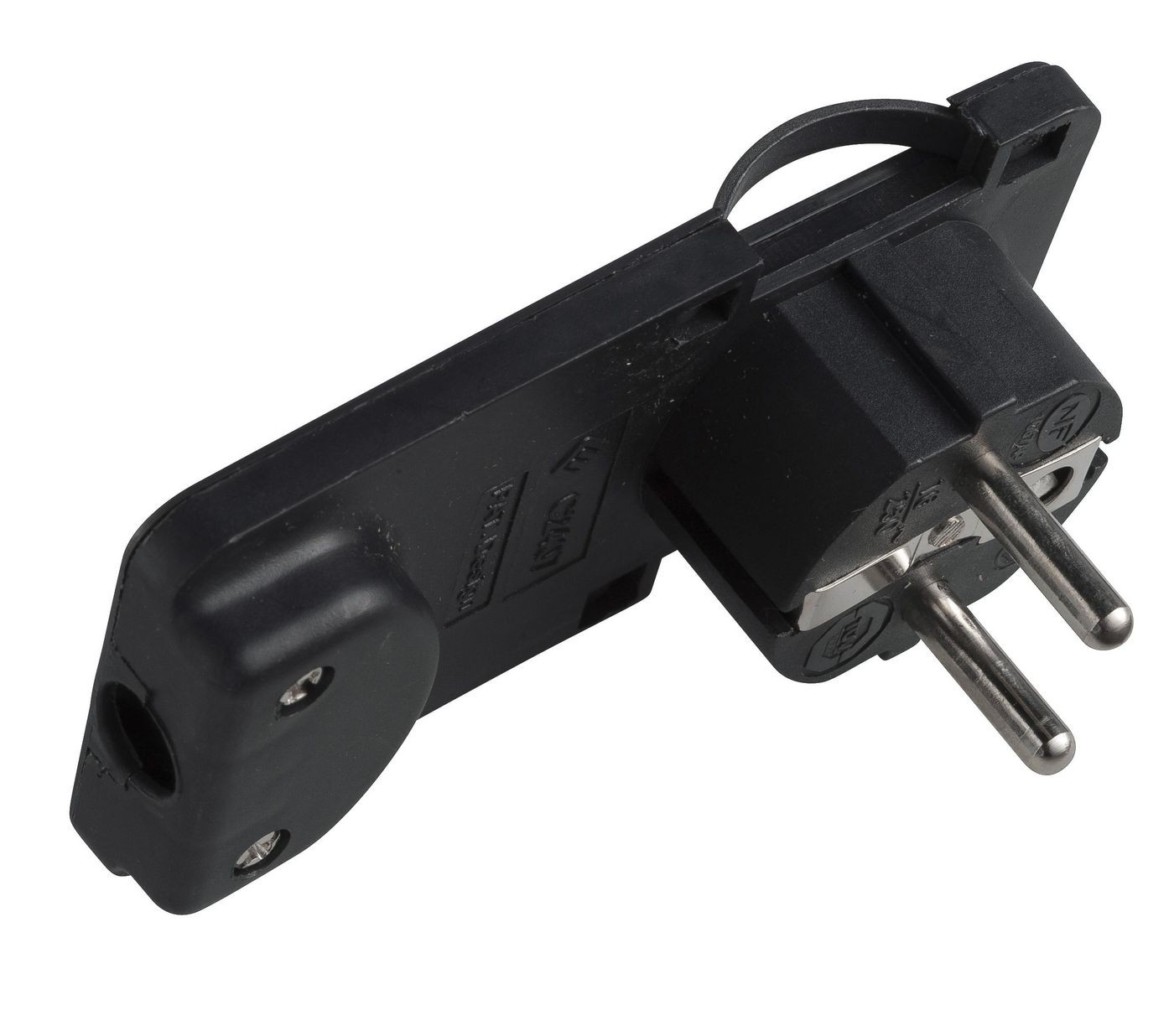 MicroConnect PESCHPLUG-B Schuko Angled Power Plug