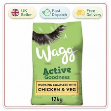 Wagg Active Goodness complete dry adult dog food chicken & veg 12kg 0.99 per kilo