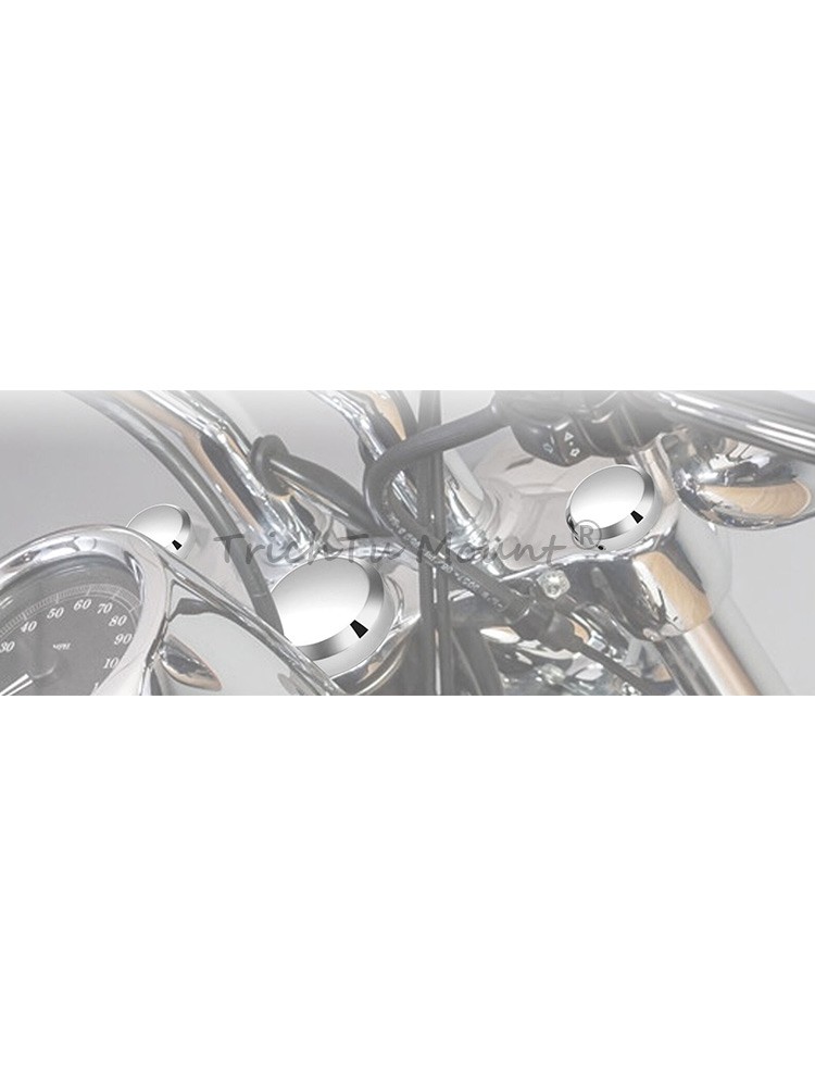 3x Chrome Upper Fork Stem Nut Cover For Harley Dyna Low Rider Heritage Softail