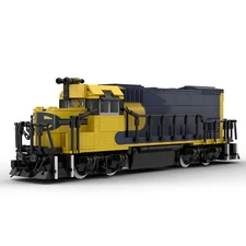 Compatible GP15-1 Train Model with Power Functions Motor Kit 1432 Pieces