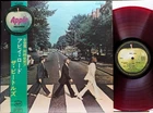 BEATLES "ABBEY ROAD" APPLE AP-8815 1969 Japan Original LP RED WAX OBI Insert