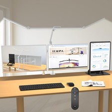 36W Ultra Bright Architect Desk Lamp with Clamp, Tall Overhead Rotatable Desk...